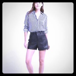 NWT Gap Leather Shorts - 14